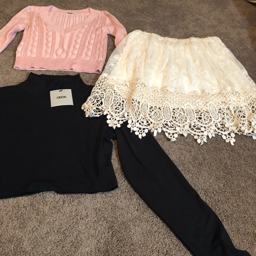 HEARTSOUL LACE MINI  & 2 CROP TOPS - Picture 8 of 8